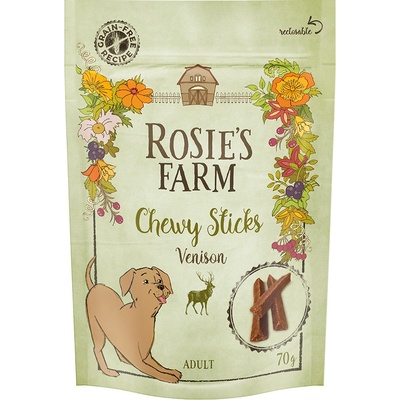 Rosies Farm Venison žuvacie maškrty 3 x 70 g