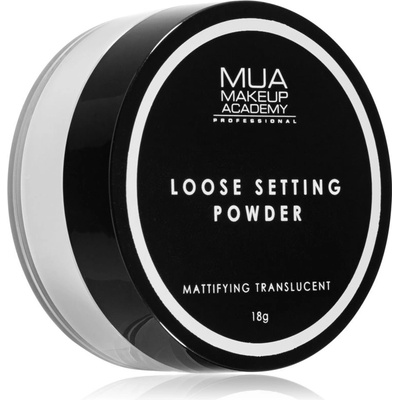 MUA Makeup Academy Matte transparentný sypký púder pre matný vzhľad 16 g