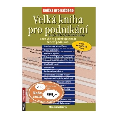 Velká kniha pro podnikání pro fyzické i právnické osoby
