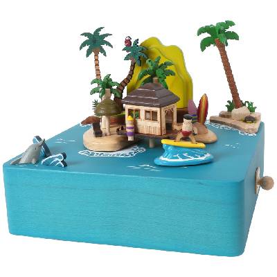 Музикална кутия Wooderfull Life - Слънчев остров (BB281833)