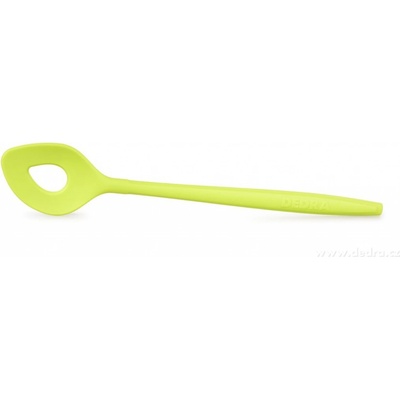 LEGENDS | silikonová vařečka s otvorem a kovovým jádrem | 30 cm zelená