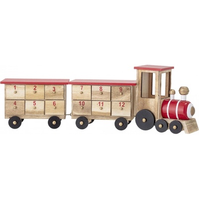 Bloomingville Drevený kalendár Vláčik