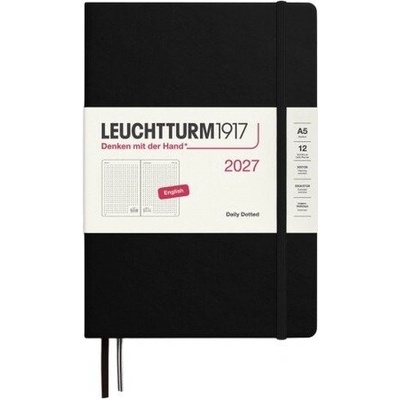 Black Medium A5 Denní 2027