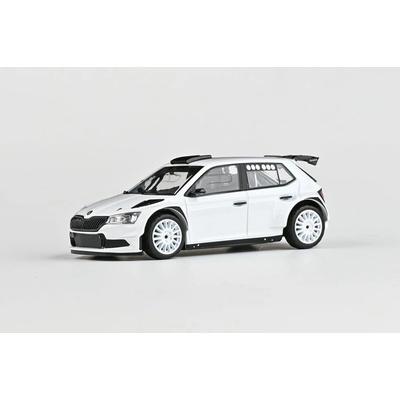 Abrex Škoda Fabia III FL Rally2 Evo 2019 Bílá Asfaltová Kola 1:43