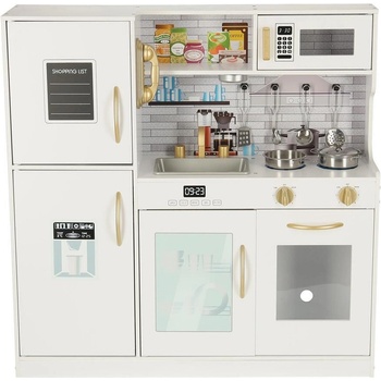 KIK Детска дървена кухня с хладилник kik (kx4934)