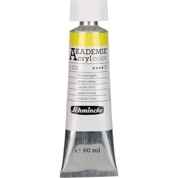 Schmincke Akademie АКРИЛНА боя 222 Lemon Yellow 60 ml 1 бр (75.3005)