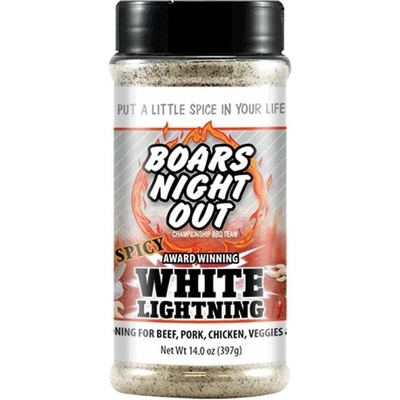 Boars Night Out BBQ grilovací koření Spicy White Lightning 397 g