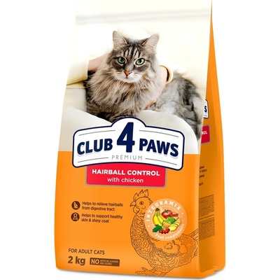 CLUB 4 PAWS Premium Kontrola chlpov kuracie mäso 2 kg