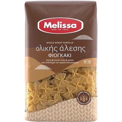 Melissa Řecké celozrnné těstoviny Farfalle 0,5 kg
