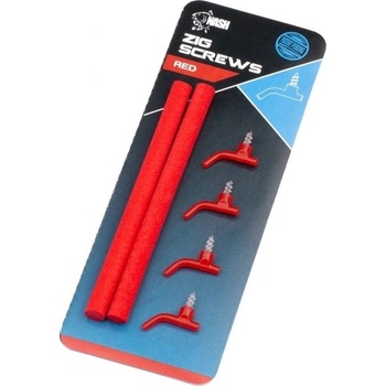 Nash Rovnátka Zig Screws červená 4 ks