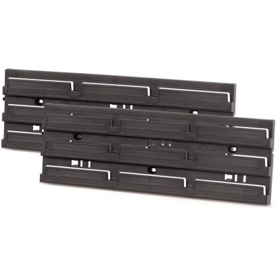 Montážny panel na stenu 386x18x130 čierny 2ks