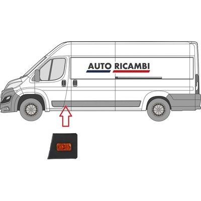 Ochranná lišta Fiat Ducato od 2014 levá, za přední dveře, B-sloupek 735684310