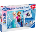 Ravensburger Пъзел Ravensburger от 3 x 49 части - Замръзналото кралство (9264) - ozone