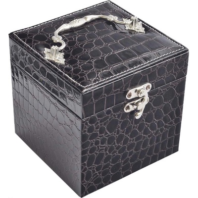 JKBox luxusní čtyřpatrová šperkovnice SP 952 A21 černá