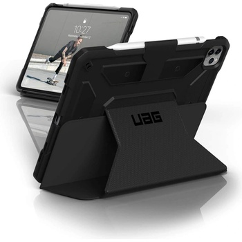 Urban Armor Gear Gear Metropolis Folio Case - удароустойчив хибриден кейс от най-висок клас за iPad Pro 11 (2020) (черен)