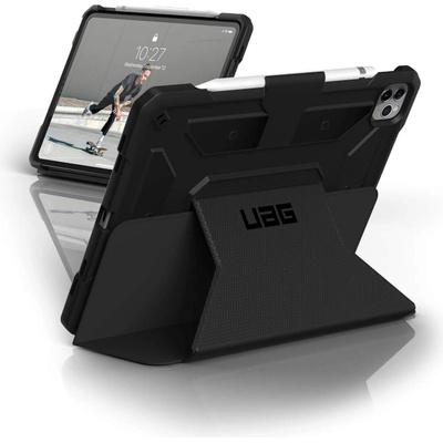 Urban Armor Gear Gear Metropolis Folio Case - удароустойчив хибриден кейс от най-висок клас за iPad Pro 11 (2020) (черен)