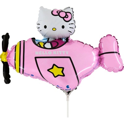 Grabo Balónek fóliový Hello Kitty v letadle 76 cm