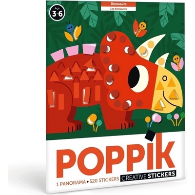 POPPIK Плакат-мозайка със стикери poppik - Динозаври (mat017)