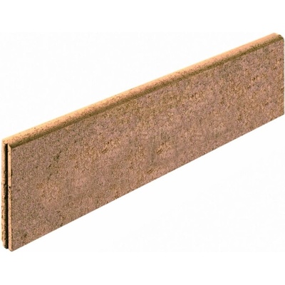 Kann Kamenný okraj trávníku, betonový, hnědý, zaoblený, 100 cm x 25 cm x 5 cm