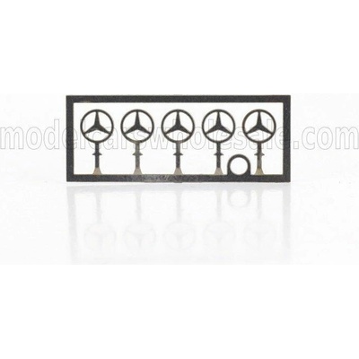 NOREV NOREV ACCESSORIES 5X LOGO MERCEDES BENZ STAR LOGO STELLA MERCEDES SILVER 1/18