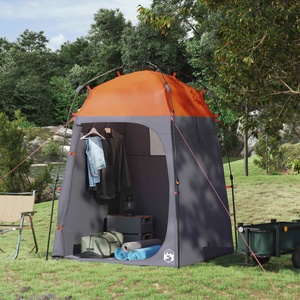 vidaXL Бързо освобождаване на палатка за 2-ма 2-местен Сив и оранжев (42008395) Палатка