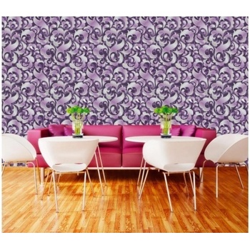 DIMEX ART s. r. o Луксозна флизелинова тапета тъмно лилав ретро орнамент