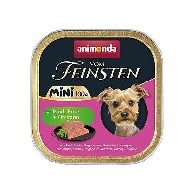 Animonda Vom Feinsten Mini Adult Dog hovězí kachna a oregáno 16 x 100 g
