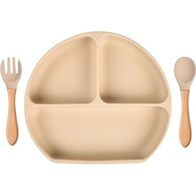 Martons silikónová jedálenská sada Amina peach 3 dielna