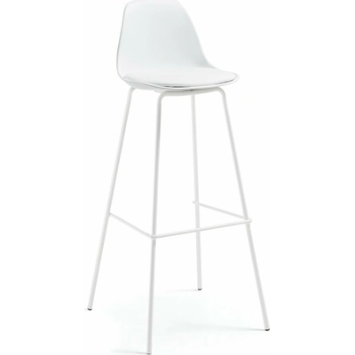 Kave Home Brighter 75 cm imitácie kože biela