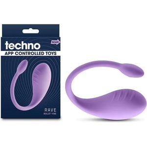  Вибриращо яйце, смартфон контрол - Techno Rave Lavender (NSTOYS1177)