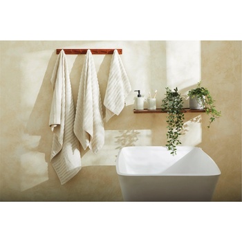 Homelife Хавлиена кърпа Homelife Super Soft Ribbed Hand Towel - Natural