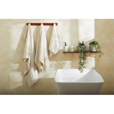 Homelife Хавлиена кърпа Homelife Super Soft Ribbed Hand Towel - Natural