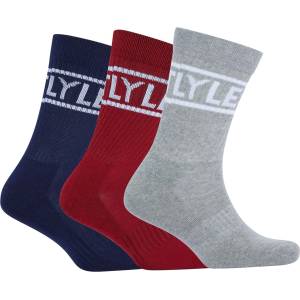 Lyle and Scott Чорапи Lyle and Scott 3 Pack of Logo Sport Socks - Multi colour