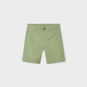 Mayoral Basic къси памучни панталони за момче в зелено Майорал