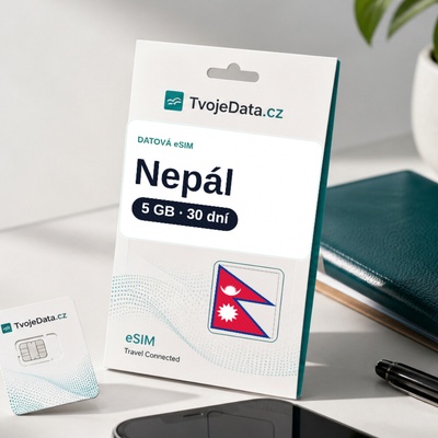eSIM Nepál 5 GB / 29 dní - Nepál 7421BA