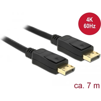 Delock Кабел Displayport 1.2 щепсел Displayport щепсел 4K 60 Hz 7 м
