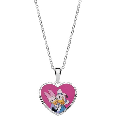 Disney Strieborný náhrdelník Donald a Daisy CS00025SL-P.CS