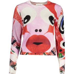 Desigual Дамски пуловер desigual, Цвят Розов (23swjf20_rosa_3049)