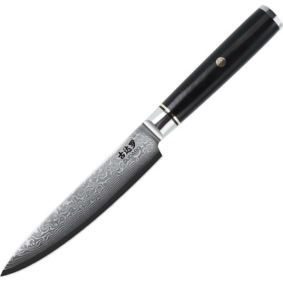 Gudaro - Damaškový kuchynský nôž AKIRO 5", 67 vrstiev ocele, dĺžka 12,5 cm, čierna GD1004-A
