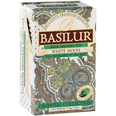 Basilur Aromatizovaný zelený čaj Orient White Moon porcovaný s přebalem 25 sáčků