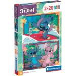 Clementoni Детски пъзел Clementoni от 2 x 20 части - Стич (24809) - baby