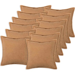 vidaXL Калъфка за възглавница 12 pcs HOUTEN Бежово 50 x 50 cm Букле (919137)