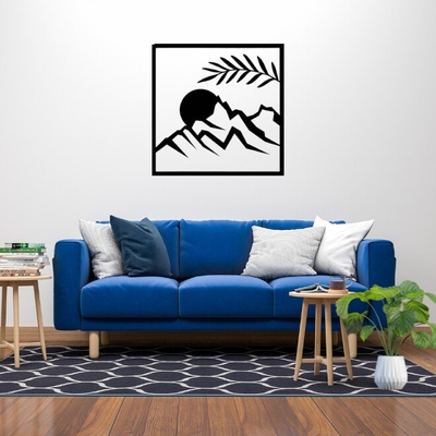 Obraz - kontrast hôr noc-deň Veľkosť rámu: 49x49cm - deň