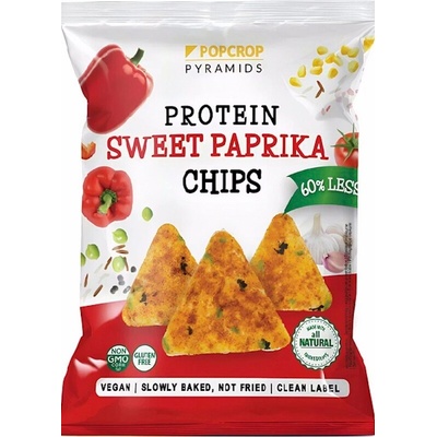 Popcrop Proteínové chipsy s príchuťou sladkej papriky 60 g