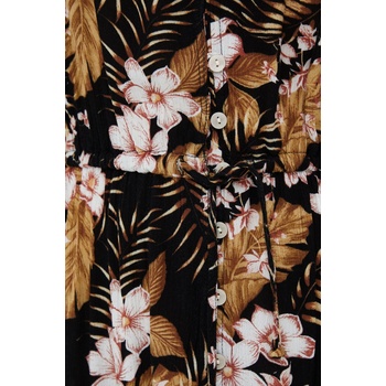 Rip Curl Рокля Rip Curl в черно среднодълъг модел със стандартна кройка (GDRME9)