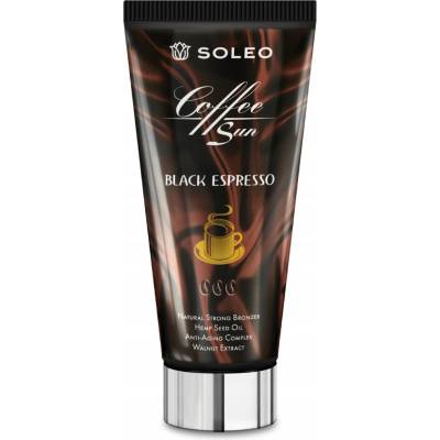 Soleo BLACK ESPRESSO natural strong bronzer krém do solária 150 ml