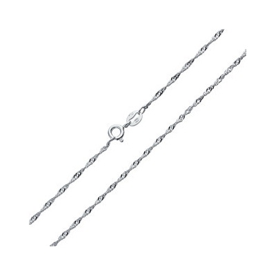 Šperky4U Stříbrný řetízek lambada singapore NB-7037-55