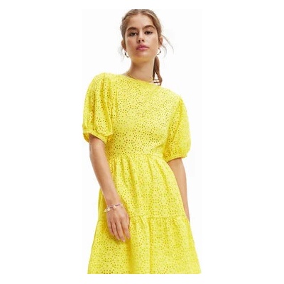 Desigual Ежедневна рокля Limon 23SWVW85 Жълт Regular Fit (Limon 23SWVW85)