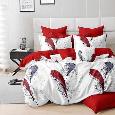 EmonaMall Двулицево спално бельо EmonaMall, 6 части - Модел S18468 (S18468-33333d)