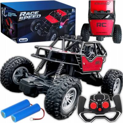 KRUMAD RC terénne auto červené 1:18 RTR s 2 batériami